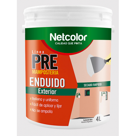 ENDUIDO  EXTERIOR X 1 LT. NETCOLOR